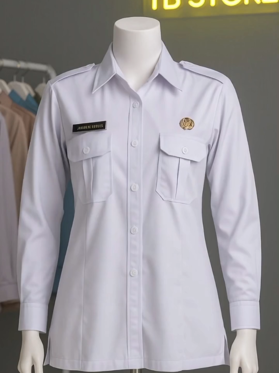 Blouse Dinas Putih Pns Wanita PDH PUTIH WANITA #pdh #pdhwanita #pdhputih #bajupdh #asn 