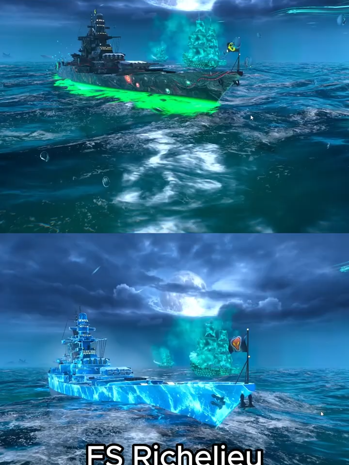 FS Super Alsace vs FS Richelieu #modernwarships #battleship #militar #mwcreator #z6o9d