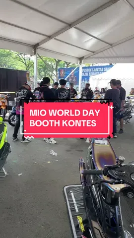 Mio world day booth kontes. #rgsmedia #mioworldday #yamahamio 