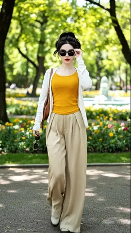 Sét bộ gồm áo trong hai dây mix áo khoác phối quần dài ống rộng#setbonu #bonu #bomacnha #changshopxinh66 #thoitrangnu 