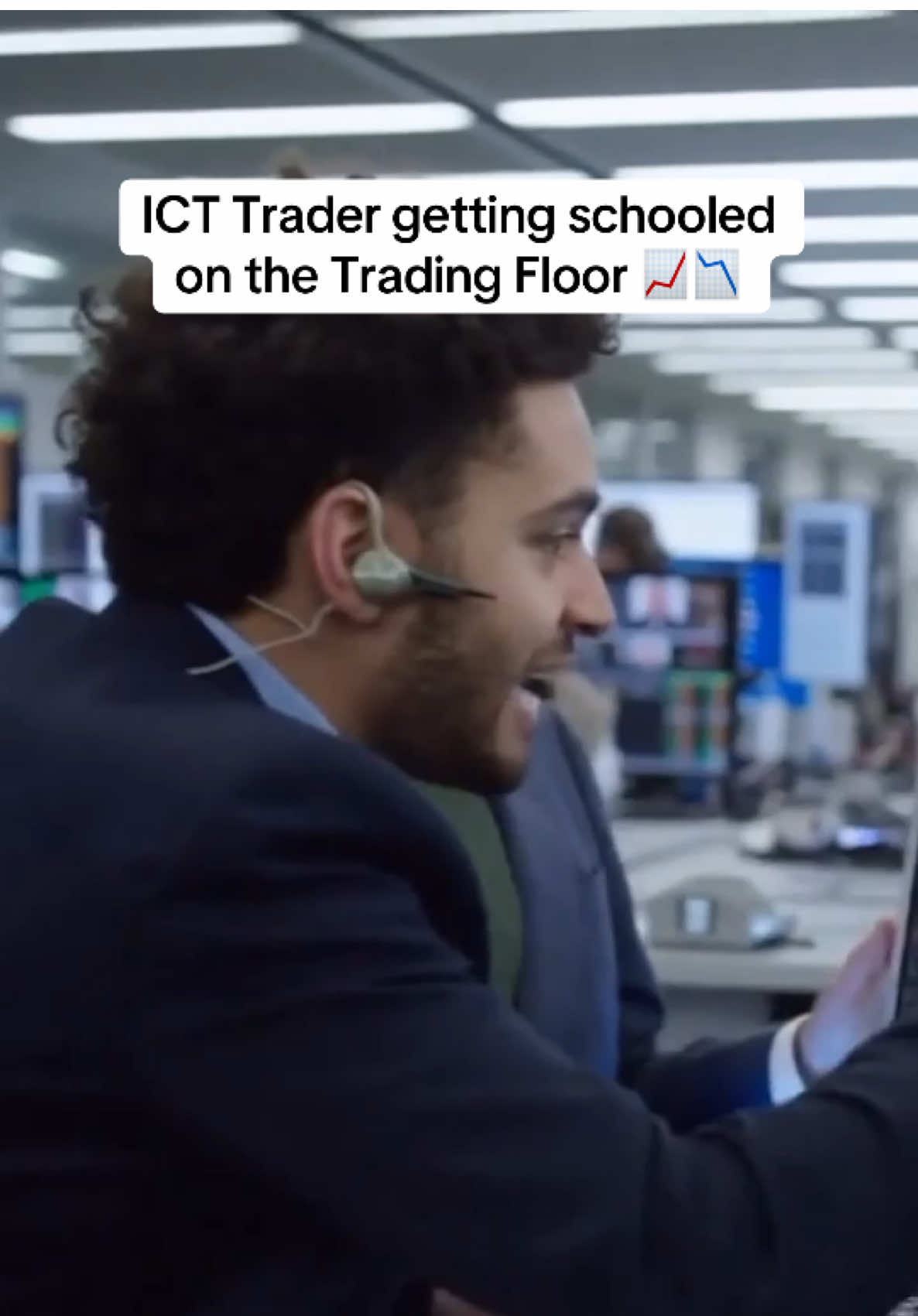ICT Trader gets schooled by a Portfolio Manager on the Trading floor. #ict #daytrading #sora2 #soraai #hedgefund 