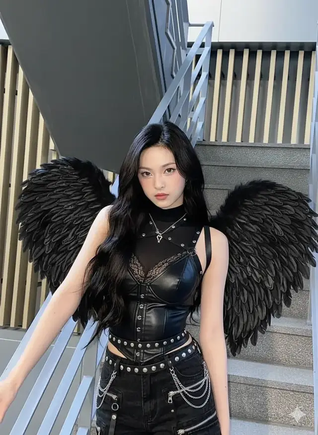 imagine if babymonster used dark angel concept for psycho mv 🤩🤩✨️ #babymonster #baemon #trend #fyp 