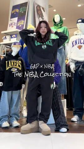 GAP×NBA🏀ヘビーウェイトな生地感で全部可愛い!!🔥 #gapstaff #gap #gapコーデ #NBA #fypシ゚ 