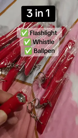 3 in 1 na! flashlight+Whistle+ballpen #flashlight #whistle #ballpen #3in1 #TiktokPH 