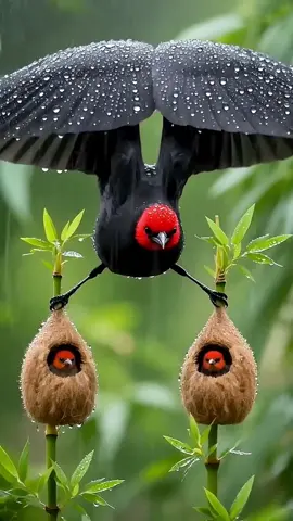 Bird sheltering on the baby’s #fyp #birds #tiktok #amazing #animal 
