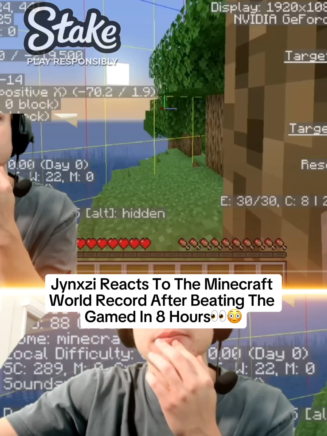 Jynxzi Reacts To The Minecraft World Record After Beating The Gamed In 8 Hours👀😳 #jynxzi #jynxziclips #jynxzirage #jynxzifunnymoments #viralvideos #fyp #Minecraft @jynxziontwitch