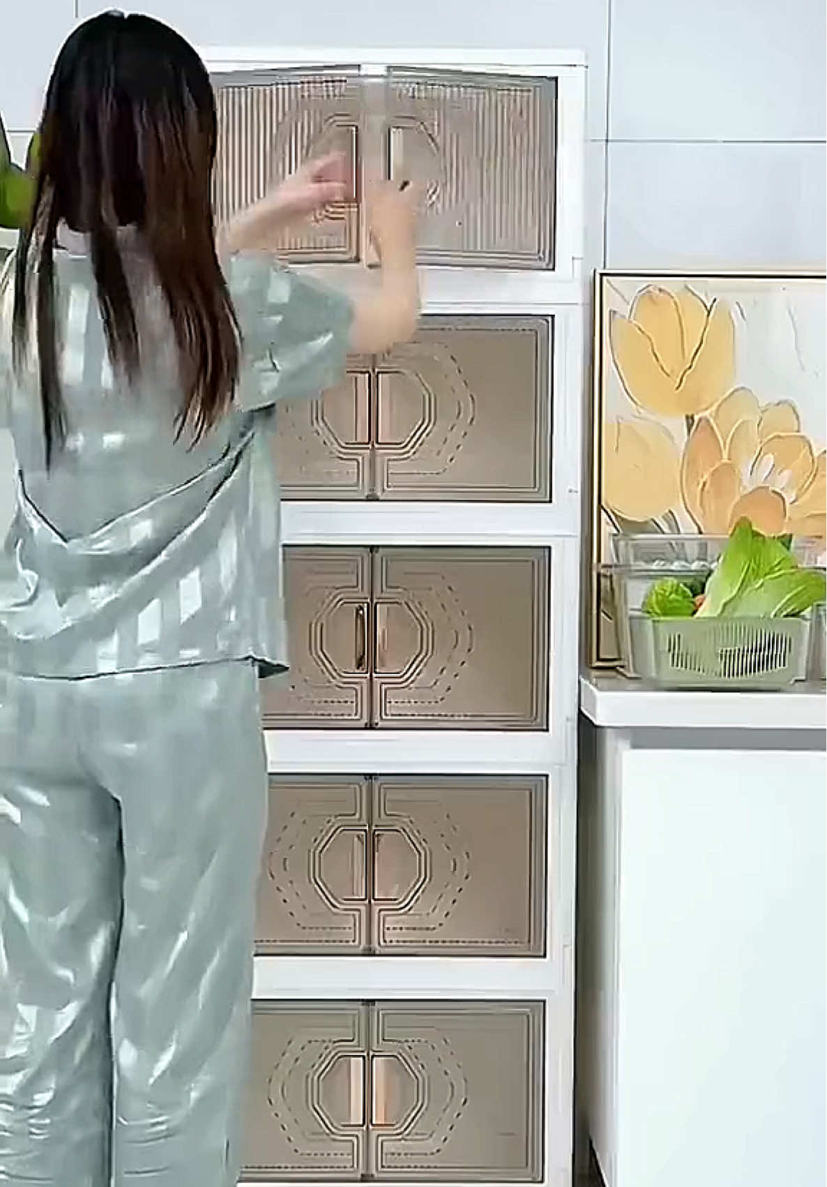 #kitchencabinet #storagebox #almaribaju #storagecabinet 