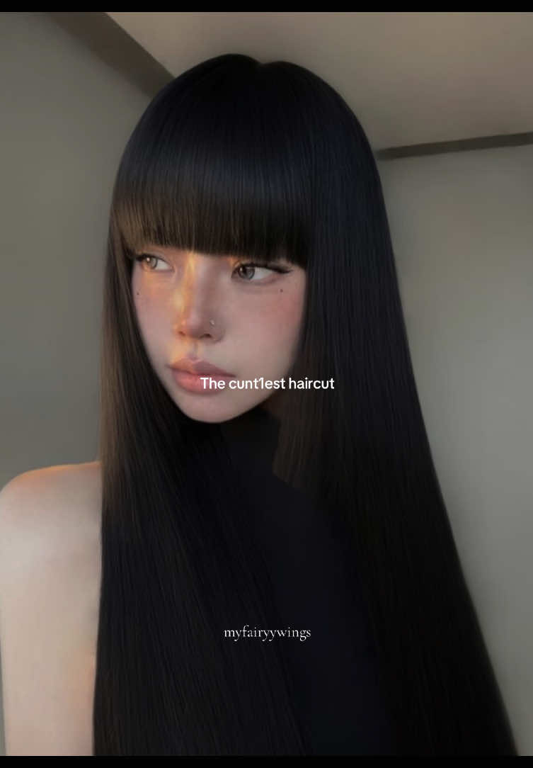 What’s your favorite haircut?? - - - - - [ Haircut. Haircut for straight hair. Blunt bangs. Full fringe. Japan core.Coquette aesthetics. Taylor Swift lyrics. Pink aesthetics. Pink core. Her favorite color. Kawaii aesthetic Japan.Pinterest aesthetic. Pinterest girl. Lifestyle.Japanese. Japanese food. Jumino core. Shouju aesthetic]  - #haircut #straighthair #pinterestinspired #pinterestaesthetic #myfairyywings 