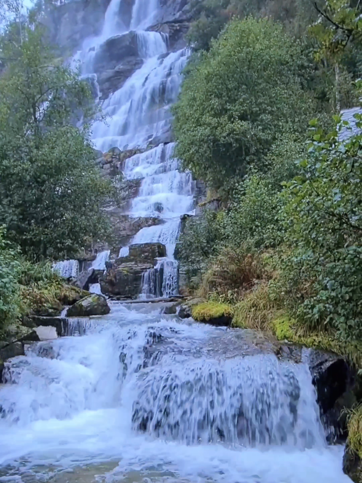 صباح بذكر الله ،   سبحان الخالق الطبيعة النرويجية في الخريف واشهر شلالات في غرب النرويجي  النرويج #القران #تلاوة_خاشعة #النرويج #القران_الكريم 
