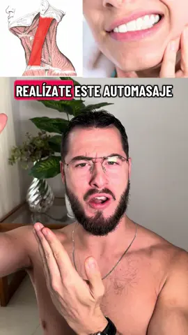 Realizar automasajes en el esternocleidomastoideo reduce la tensión cervical y la conexión refleja con los músculos masticadores. Al liberar este punto, se evita la activación involuntaria que mantiene el bruxismo activo, ayudando a relajar mandíbula, cuello y sistema nervioso. #bruxismo #Fitness #wellness #ejercicioencasa #rutinaencasa 