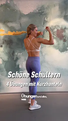 Ich empfehle dir 3(-4) Sätze pro Übung mit ca. 30-60 Sekunden oder 8-10 Wdh. Je nachdem, mit wie viel Gewicht du trainierst ❤️ achte auf eine saubere und langsame Ausführung 🔥 Viel Spaß beim ausprobieren 🥰 #homeworkout #schultertraining #kurzhantelworkout #fitüber40 #straffearme 
