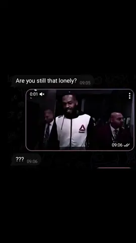 “It’s the loneliness that gets me.” — Jon Jones #edit #lonely #mma #UFC #jonjones 