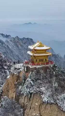 สวยและอลังมาก(หุบเขาเหอย่าน)#金顶 #老君山 #henan #中国 #中国人 ❤️