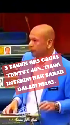 ..dalam MA63 tiada tulis pemberian interim..yg ada 40% hak Sabah bukan interim..hanya  kepaluian GRS saja tukar 40% kepada interim . ..kau lupa sudah kali Madius taling kau d Parlimen..machai² GRS x mau backup bos paklui kamu ne ka..sekarang GRS setuju sign lagi sehingga 2029 sampai abam Jamil mampus 40% asik interim 😆👏👏👏