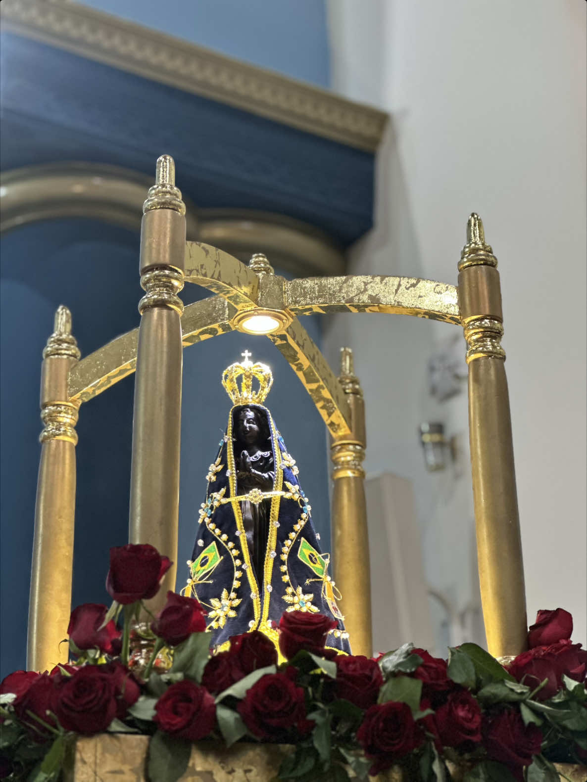 Nossa senhora aparecida🙏🏻💙  #12deoutubronossasenhoraaparecida #padroeiradobrasil🙏❤️🇧🇷 #maeaparecida 