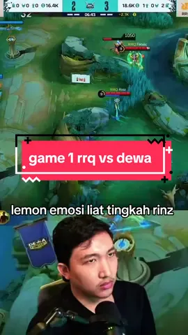 Game 1 RRQ VS DEWA | Lemon emosi liat tingkah rinz#9embiraMabar #TiupLilinBarengFanny #MLBBIDCreator #rrqhoshi #teamrrq 