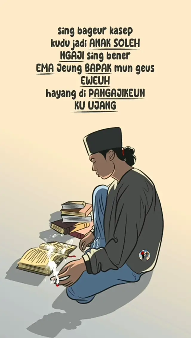 pesan ti indung bapa #ilustrasi #santri #fypviraltiktok #santrisalafy #fypシ゚ 