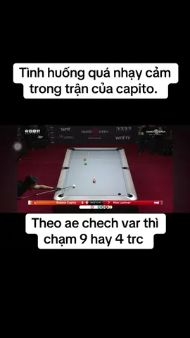 Tình huống tranh cãi 4,9 trongvtrajan capito. #hoangsaobilliards ##kienseubiliard #ajmanas #trungnam 