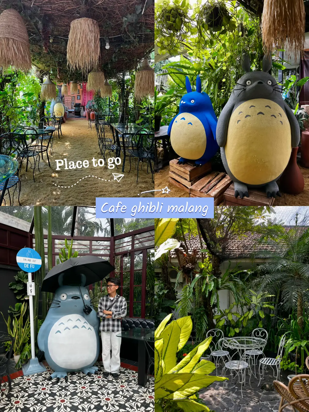 Rekomendasi cafe konsep ghibli di malang,ambience nya nenangin dan makanan disini enak2🤤 📍 Madame Wang Secret Garden #ghibli #cafeghibli #cafemalang #ghiblistudios #fyp 