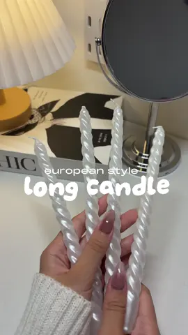 lakas din maka aesthetic ng long candle na ito! ❤️✨ #candles #pinterestinspo #birthdayideas #fyp 