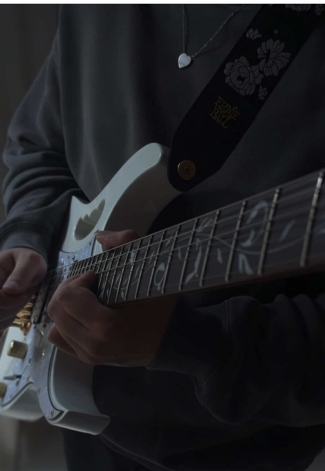 The sun was a paid actor adding drama😛 #myheartwillgoon #celinedion #ibanez #stevevai #guitartok 