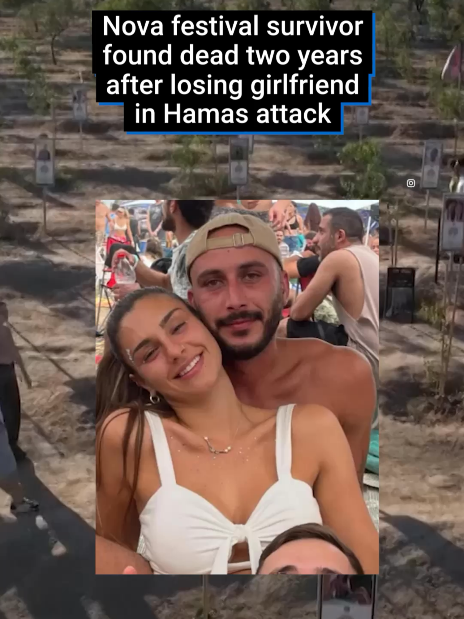 A survivor of the Nova festival massacre who shielded his girlfriend during the attacks has died two years after the tragedy. Roei Shalev was found dead just days after the second anniversary of the murder of his girlfriend by Hamas terrorists at the music festival on October 7, 2023. Roei was dancing with his partner, Mapal Adam, when Hamas rockets suddenly interrupted the festival. #novafestival #israel #gaza #rip #hamas