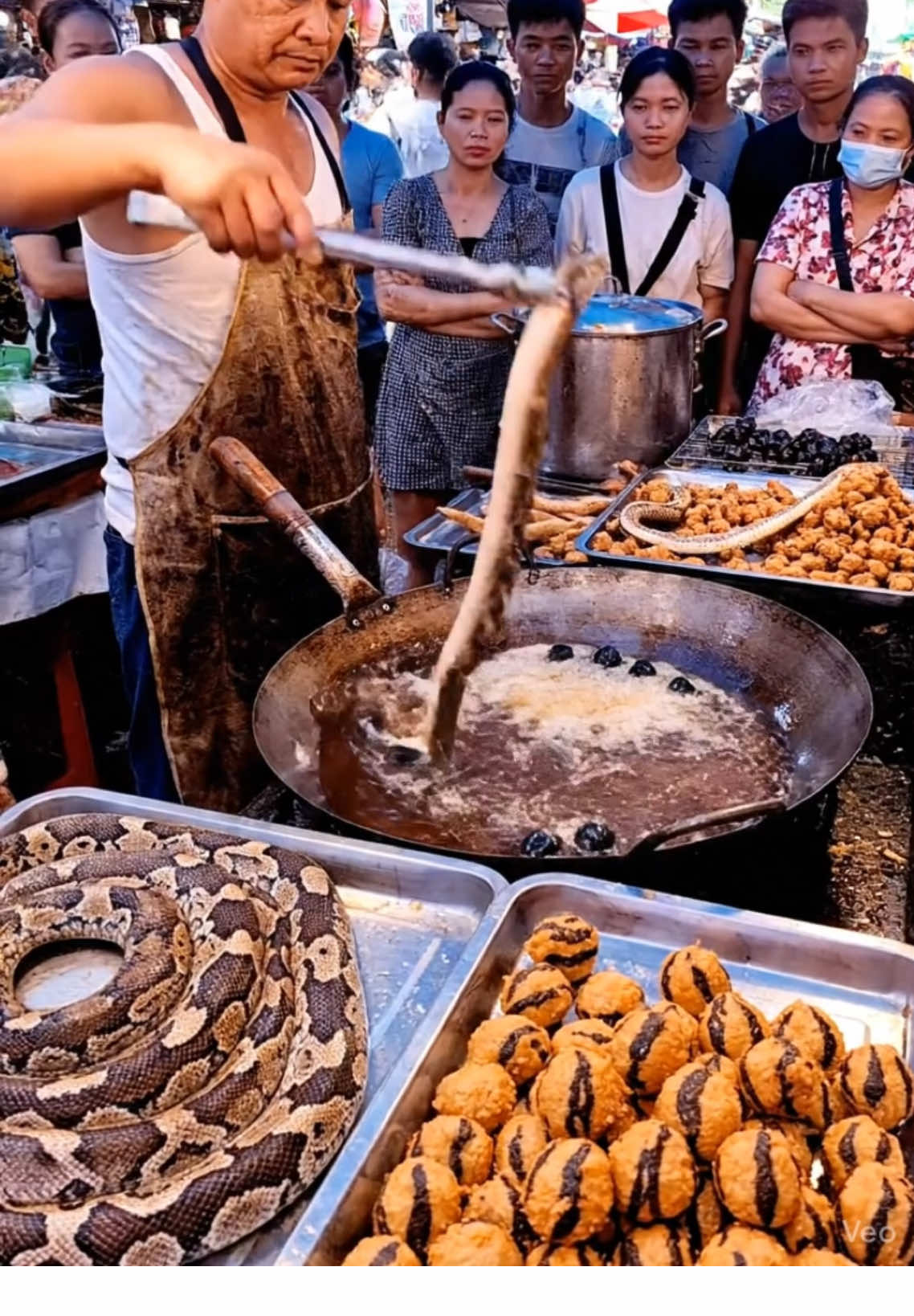 Life at a Wild Meet Market #seafood #food #fish #cooking #animalsmarket 