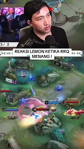 REAKSI LEMON KETIKA RRQ MENANG ! #teamrrq #9embiraMabar #TiupLilinBarengFanny #MLBBIDCreator #rrqhoshi 