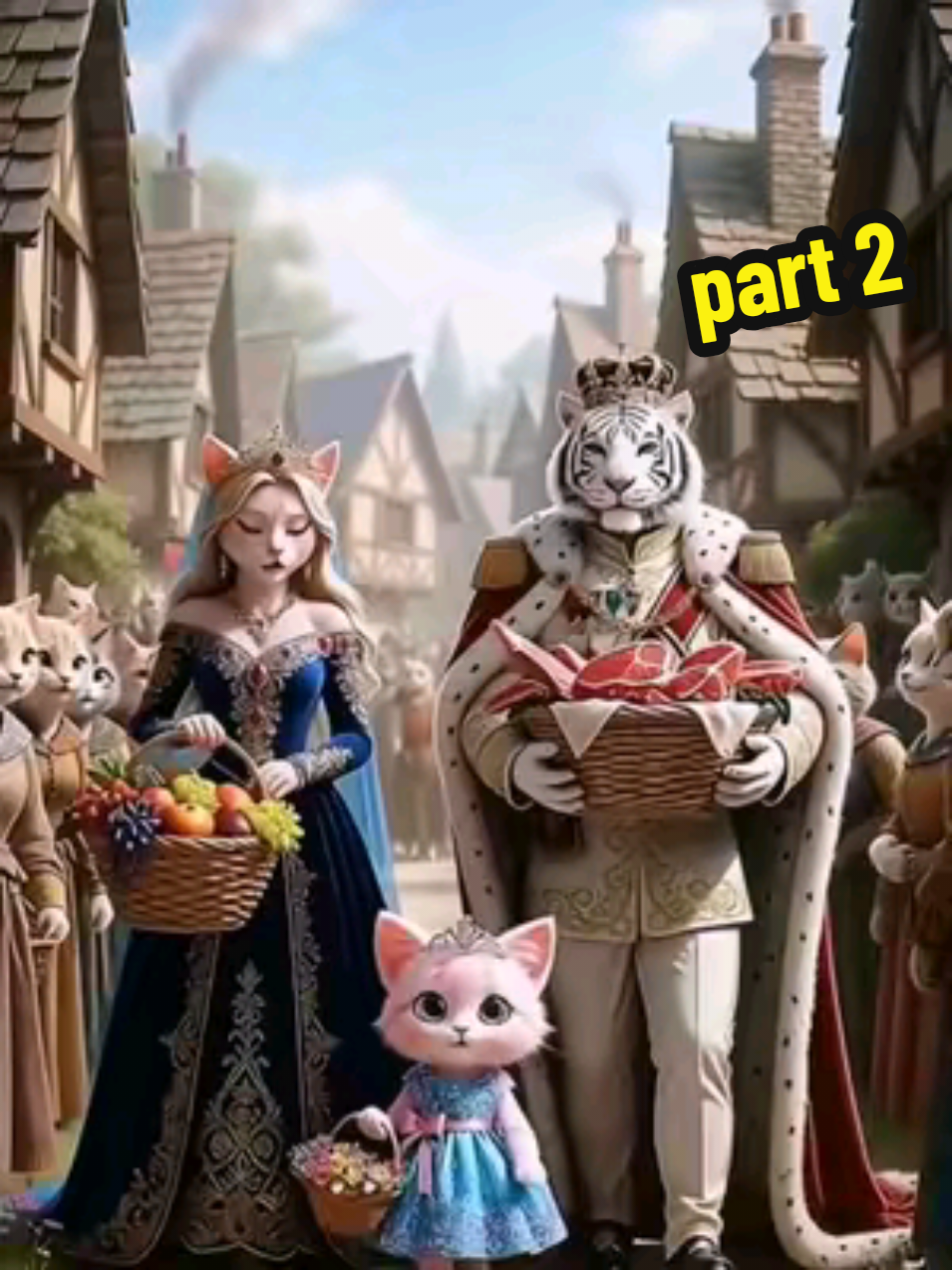 جزأ 1 كاذبه هريره الاميره The False Kitten Princess 👑🐾 | الأميرة الزائفة #قطط #cats #unfreezemyaccount #cartoon #cat 