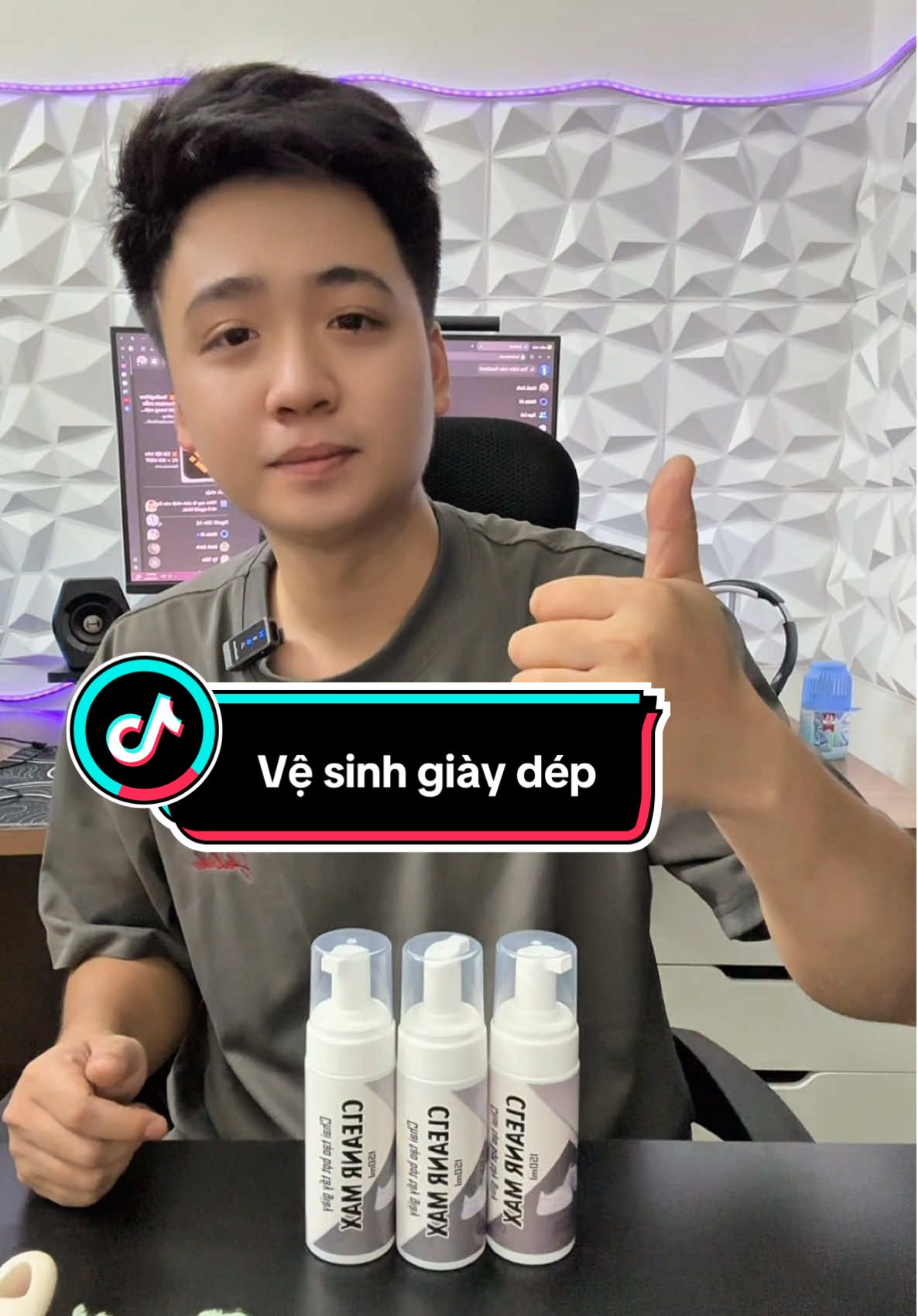 Chai Xịt Bọt Tẩy Giày - Cleanr Max 150ml, Tặng Bàn Chải & Khăn Lau, Vệ Sinh Hiệu Quả Cho Giày Da, Vải, Sneaker, Tiết Kiệm Thời Gian #xuhuongtiktok2025 #vesinhgiay