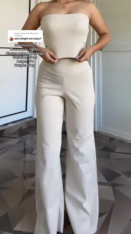 Replying to @Vanessa Mercurio         Height: 5’4 🫶🏻 @Calista Apparel #calistataylorpants #widelegpants #calistapants #fyp #highwaistpants 