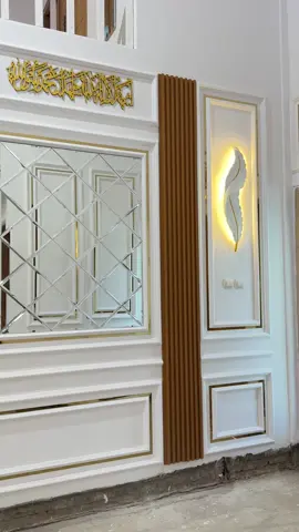 🤩🤩👍 finish #kacabevel #wallmoulding #plafongypsum #fypシ゚ #desainruangtamu 