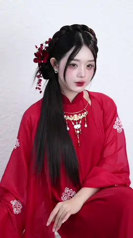 Layout áo dài đỏ này thì ai qua lại được dâu nhà iem #fypシ゚ #codau #xuhuong #aodai 