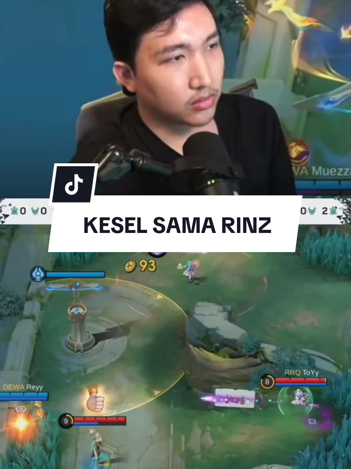 LEMON pun kesal dengan gerakan tambahan RINZ #MLBB9TH #MLBB #lemon #rrq #rinz 