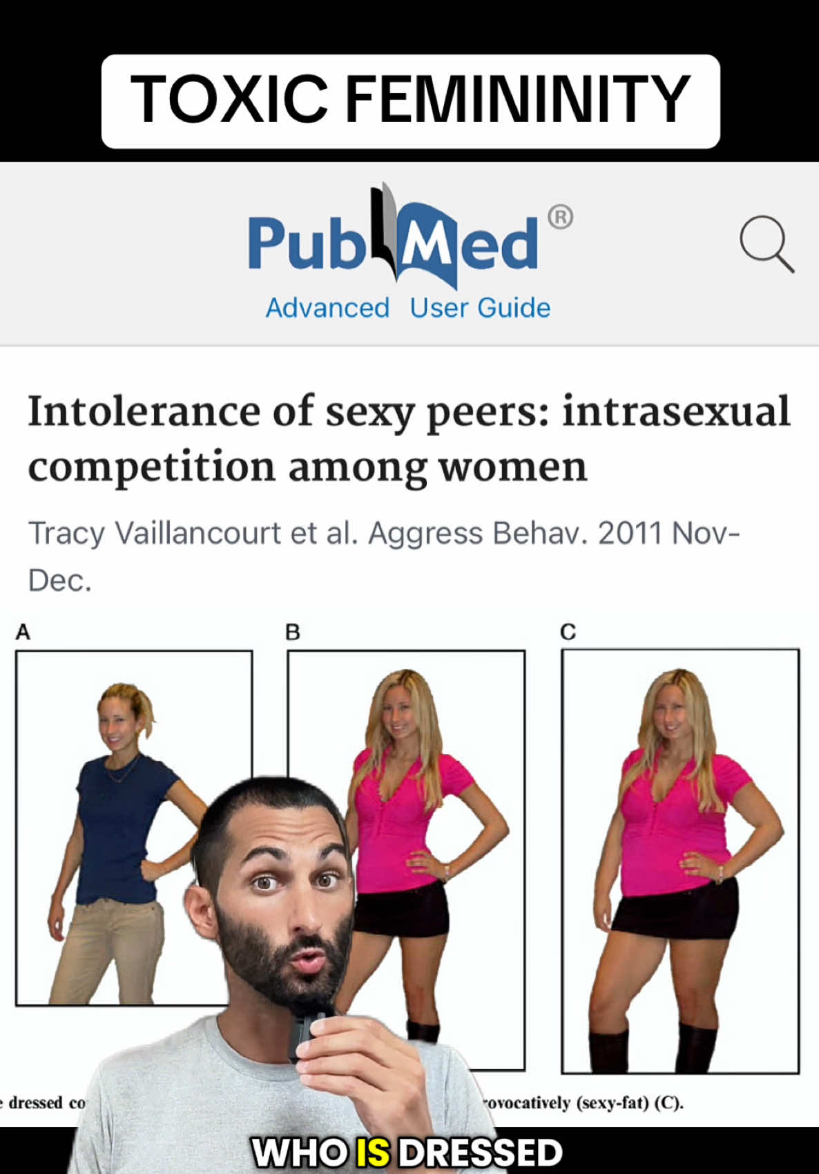 A woman wearing sexy clothing was judged negatively, but when she dressed more conservatively, she was barely noticed. Women also said they wouldn’t introduce the sexy version to their boyfriends. This behavior exposes the darker side of female competition and its evolutionary roots, showing how women quietly attack and exclude one another to protect mates and social status.