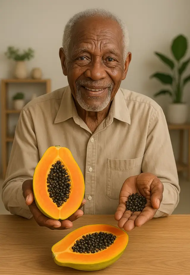 Petite synthèse sur les bienfaits de la papaye et de ses graines La papaye est un fruit tropical riche en nutriments et aux vertus extraordinaires : 	•	Détoxifie le corps : ses enzymes (comme la papaïne) facilitent la digestion et nettoient l’estomac. 	•	Renforce le système immunitaire : grâce à sa haute teneur en vitamine C. 	•	Améliore la peau : aide à éclaircir le teint et à combattre l’acné naturellement. 	•	Protège le foie et les reins : ses graines éliminent les toxines et favorisent la régénération cellulaire. 	•	Antiparasitaire naturel : les graines de papaye éliminent les vers intestinaux et purifient l’organisme. 	•	Stimule l’énergie et la vitalité : excellent pour la santé générale et le bien-être quotidien. #PapayeMagique #GraineDePapaye #RemèdeNaturel #SantéAfricaine #AstuceDeGrandPère 