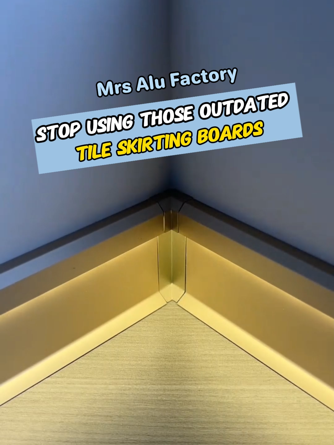 Stop using those outdated tile skirting boards! #construction #manufacturer #skirtingboards #architecture #wholesalesupplier #interiordesign #buildingmaterials #trim #moulding #decorativestrip#extrusion