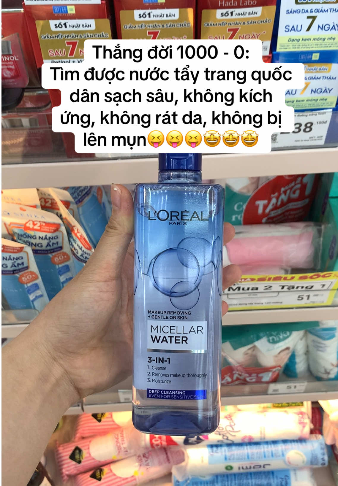 Xài liền điii ạ🤤🤭🤭 #xuhuong #nuoctaytrang #nuoctaytrangsachsau #skincare #viral 