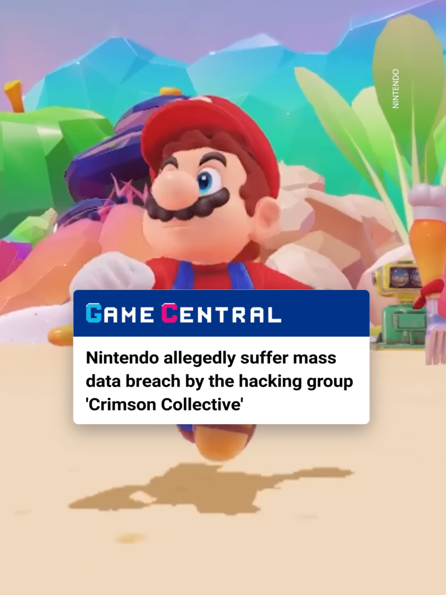 Nintendo have reportedly been hacked by a group known as the Crimson Collective, who are alleging they have stolen around 570gb of data, including dev files and user authentication data. We are waiting on an official statement from Nintendo, who have not confirmed the authenticity of the claim. #nintendo #nintendonews #gamingnews #gaming #crimsoncollective #hack