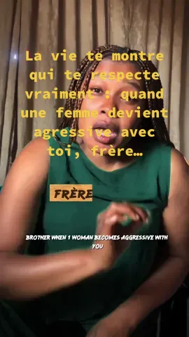 La vie te montre qui te respecte vraiment : quand une femme devient agressive avec toi, frère… Frère, si une femme devient agressive avec toi, ce n’est pas de l’amour, c’est du mépris. Reste calme, garde ton silence et ton respect. La vie te montre qui mérite vraiment ton énergie. #f#femmeh#hommea#agressionr#respectrelation