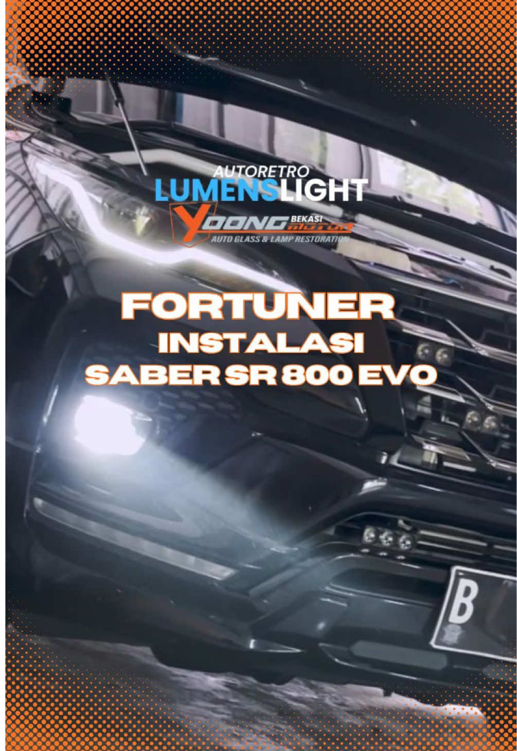 Bawaan 2 inch, kita sulap jadi 3 inch! Saber SR 800 EVO emang gak ada lawan. Keren gak hasilnya? 🔥 #SaberSR800EVO #UpgradeFoglamp #ModifikasiMobil #fyp #yoongmotorindonesia 