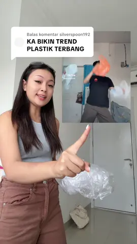 Membalas @silverspoon192 jago kan aku 😎 trend plastik terbang