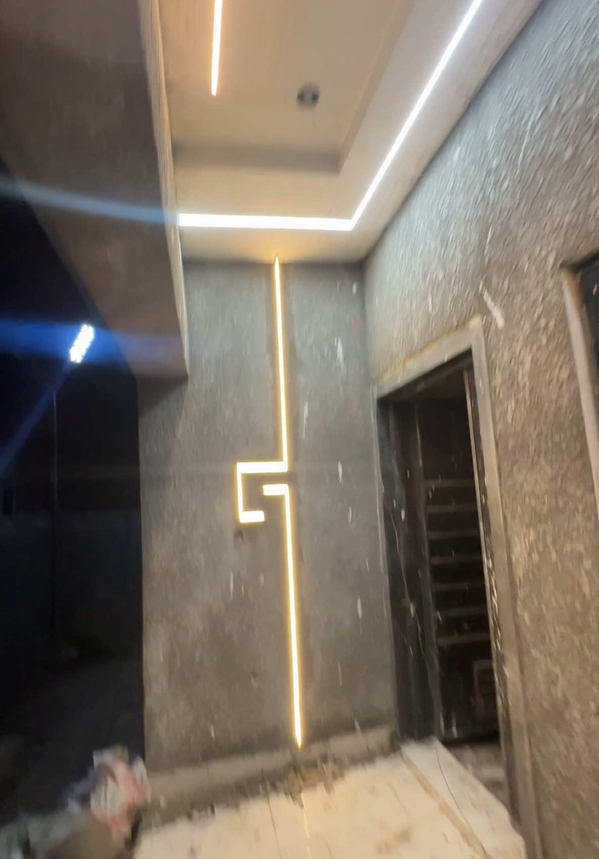Led lighting installation process. . . #electrician #electrical #lighting 