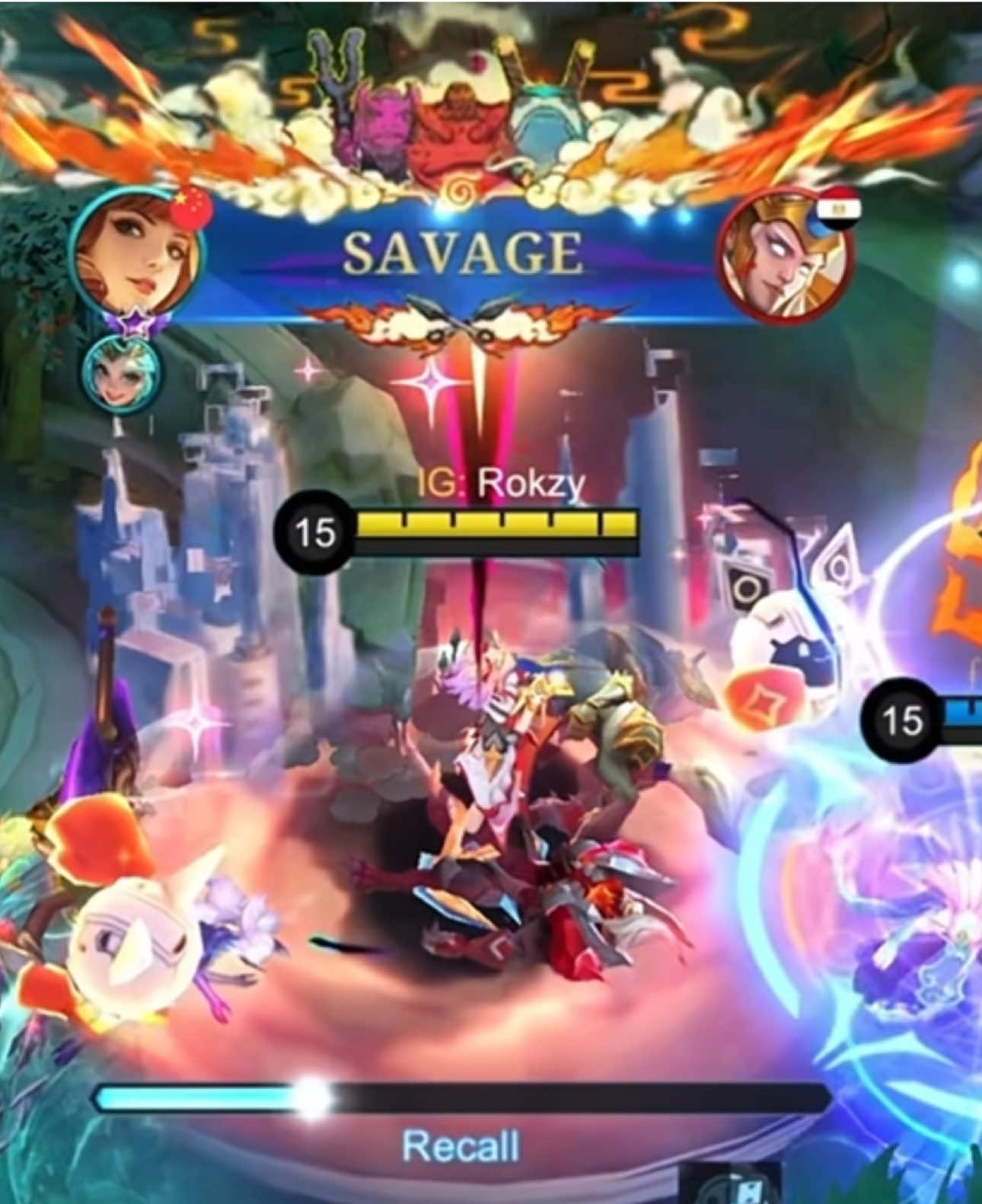 Craziest Combos 🤯🧠 #guinevere #gatotkaca #tigreal #mlbbcreator #rokzyofficial 