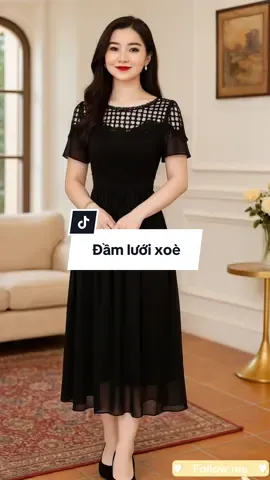 Thoải mái – sang trọng – trẻ trung, tất cả hội tụ trong chiếc đầm trung niên này#thoitrangtrungnien #thoitrangu30 #damdangdai #vayxuong 