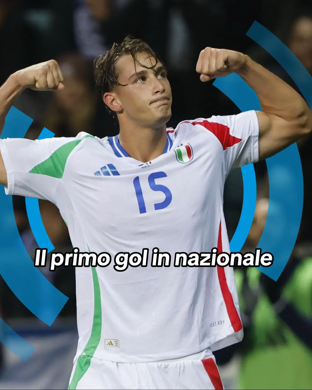 A 20 anni, il primo gol con la maglia azzurra per Francesco Pio Esposito, a segno nella vittoria per 3-1 sull’Estonia. ⚽️ #storiedisport #azzurri #tiktokcalcio 