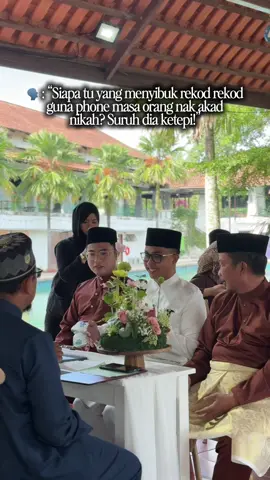 kalau orang taktahu, memang kita kena maki la lalu lalang lalu lalang masa orang nak akad tu 🤣🤧 #weddingcontentcreator