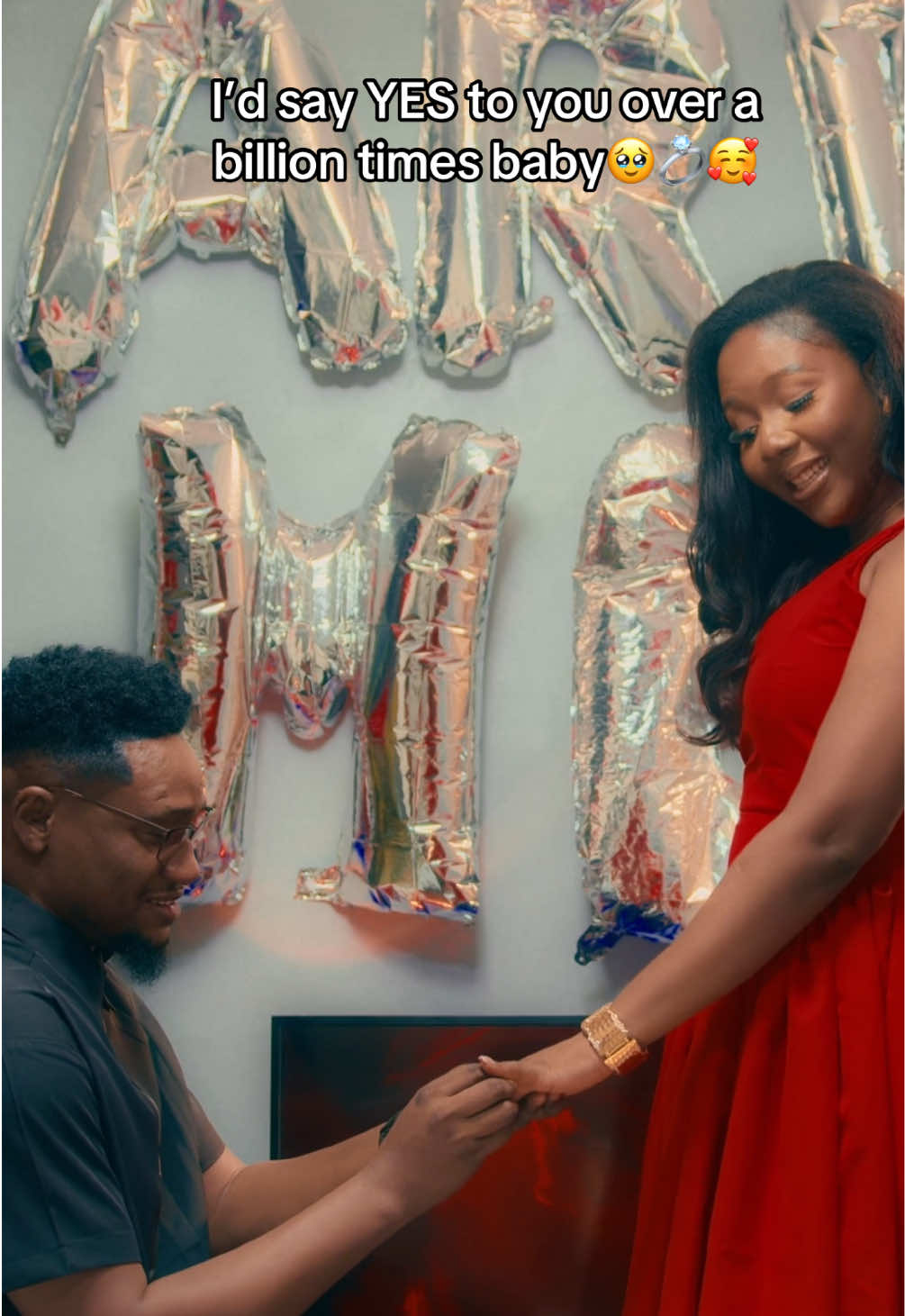 A moment I keep replaying in my mind like a song I never want to end🥰🥺 He reminded me that love isn’t lost,it’s reborn in the right hands. He made me see how much love still lives in me, endless, gentle, real. He literally made a hard girl become a softie 🙈if this isn’t love ❤️. The perfect piece that fits exactly in my heart.    I’ve never melted into someone this effortlessly, this deeply🥺. This was the easiest yes…Cheers to doing forever with you baby ❤️🥰  #isaidyes #proposal #2025bride #couple #couplecontent 