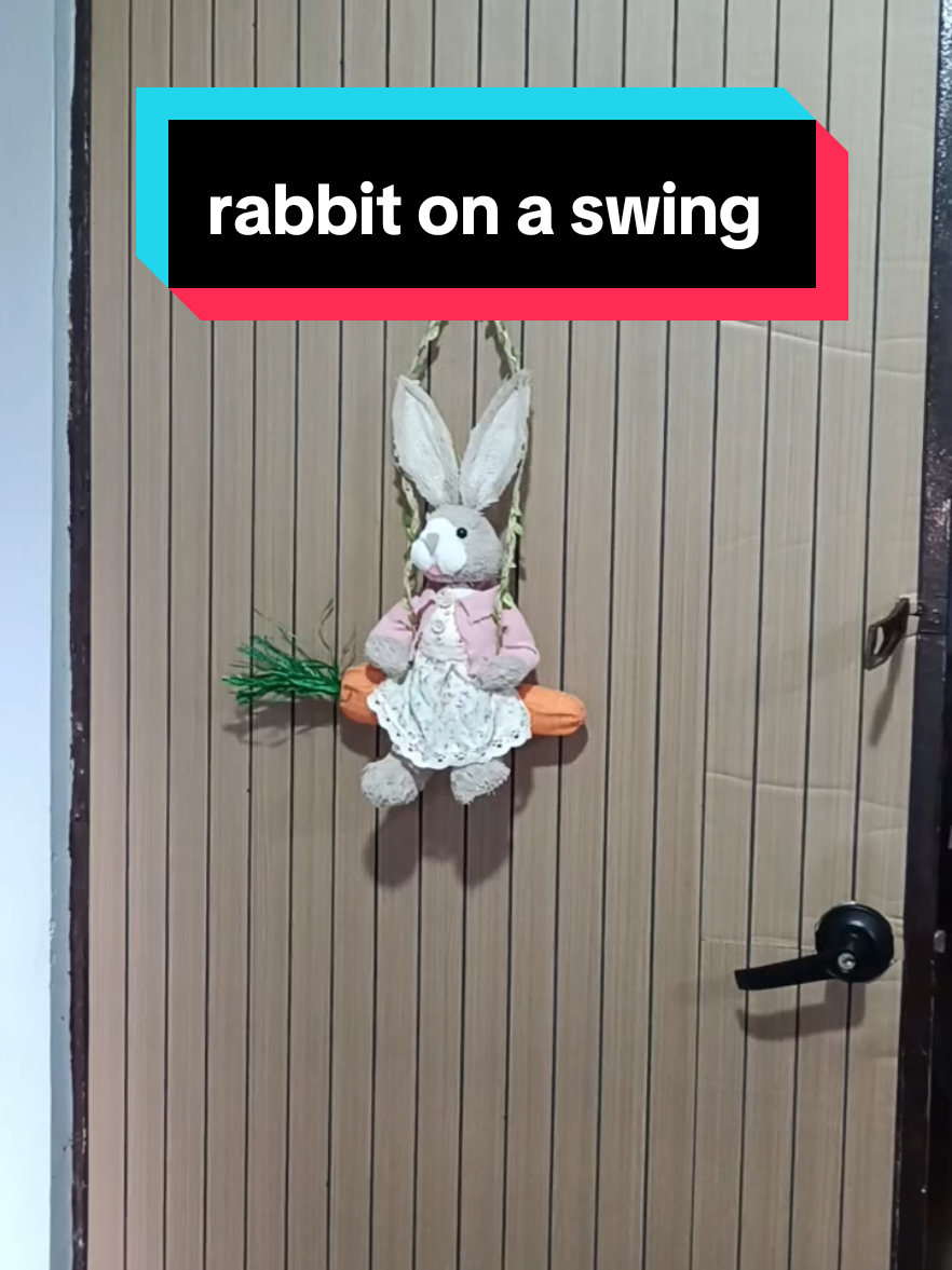 Rabbit on a swing home decor #rabbitonaswing #rabbithomedecor #tiktokfyp #tiktokshopph #tiktokviralvideo 