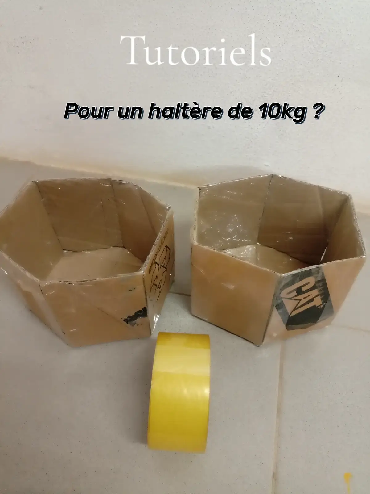 Pas besoin de matériel cher pour progresser 💡. J’ai fabriqué mes haltères avec du carton et ça fonctionne vraiment ! Regarde le tuto et dis-moi si tu veux une version plus améliorée 👇🔥 #MuscuMaison #DIYFitness  #pourtoi  #Transformation #Motivation 